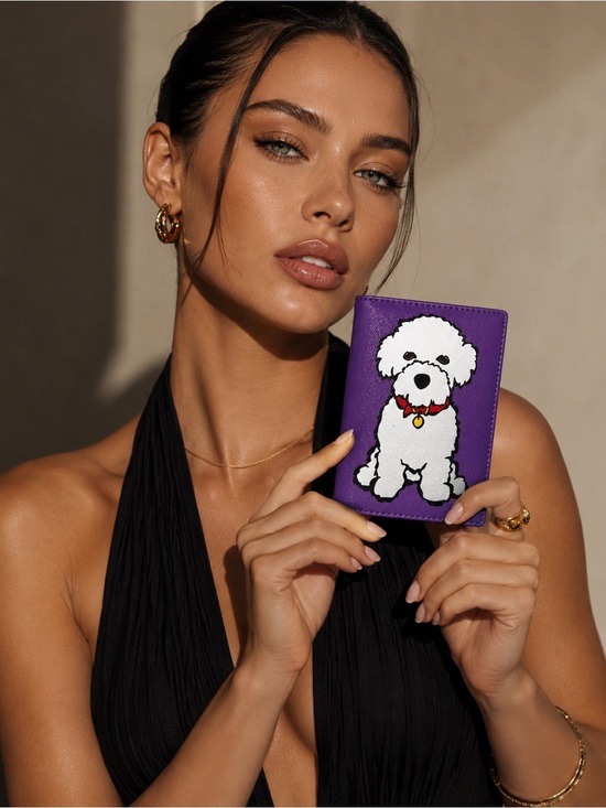 Marc Tetro Other - MARC TETRO - MALTESE "Love My Dog" Passport Cover Holder Wallet NWOT